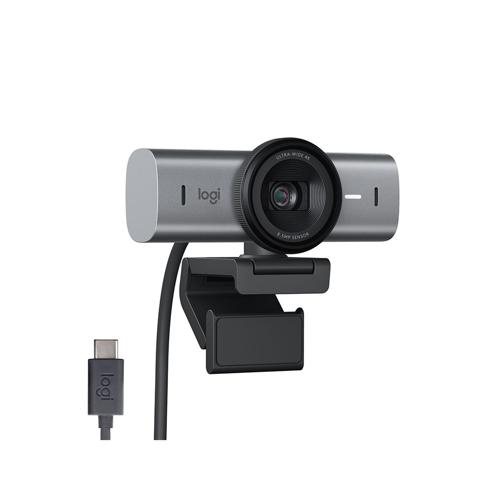 LOGITECH Kamera MX BRIO, 4K Ultra HD, grafitna, USB-C