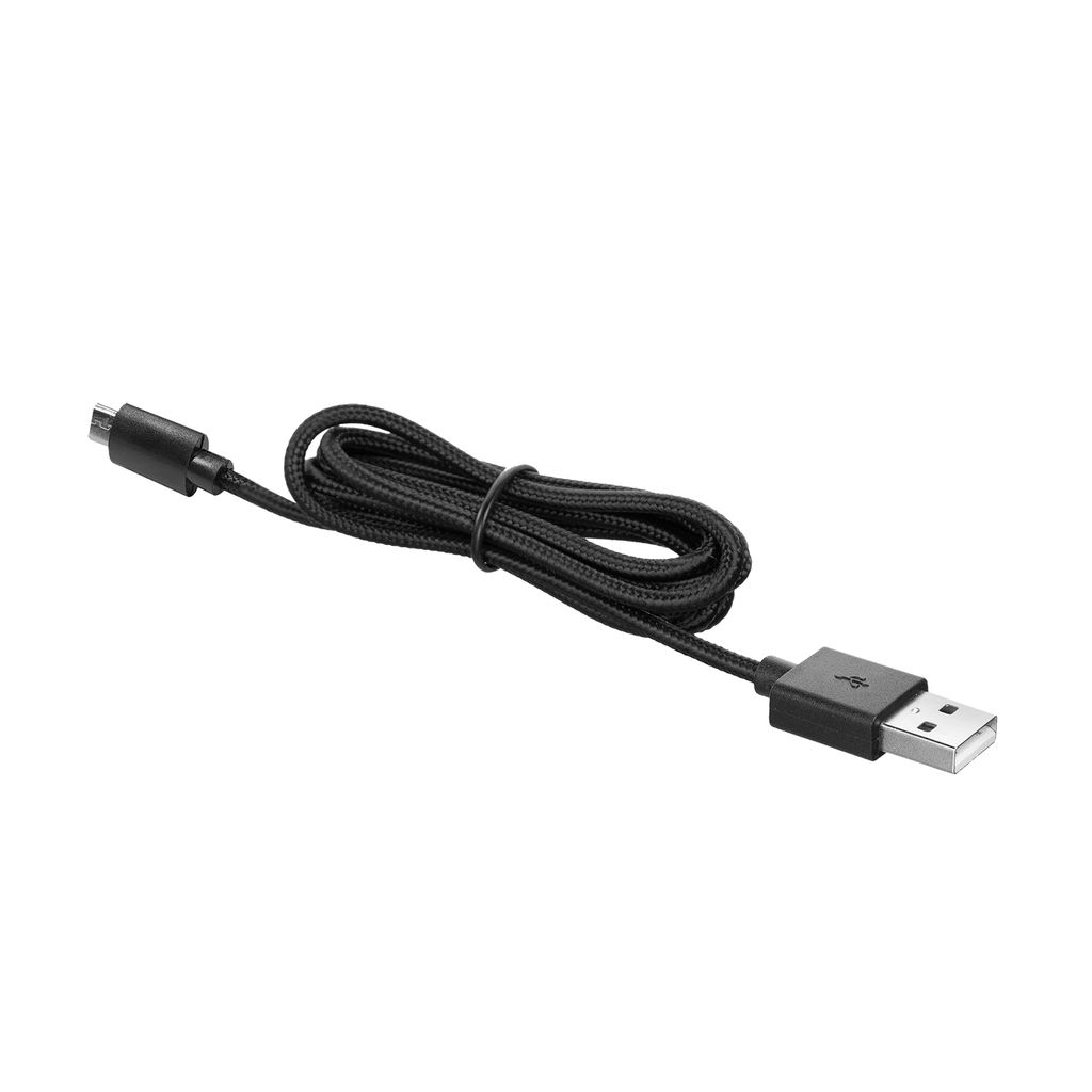 EWENT kabel USB 2.0 A v Micro USB, 1m, pleten - črn