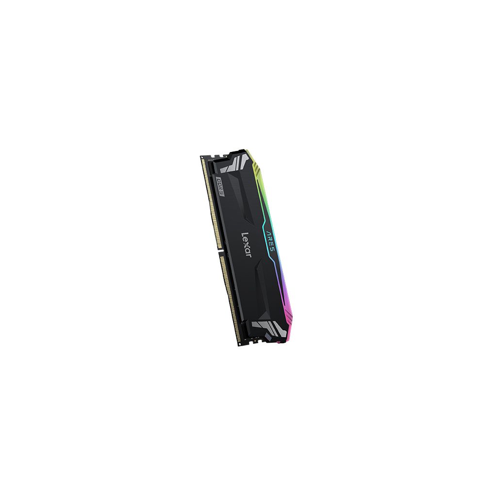 LEXAR RAM DDR5 32GB Kit (2x 16) PC5-57600 7200MT/s CL34 1.4V, XMP, Lexar ARES RGB, črn