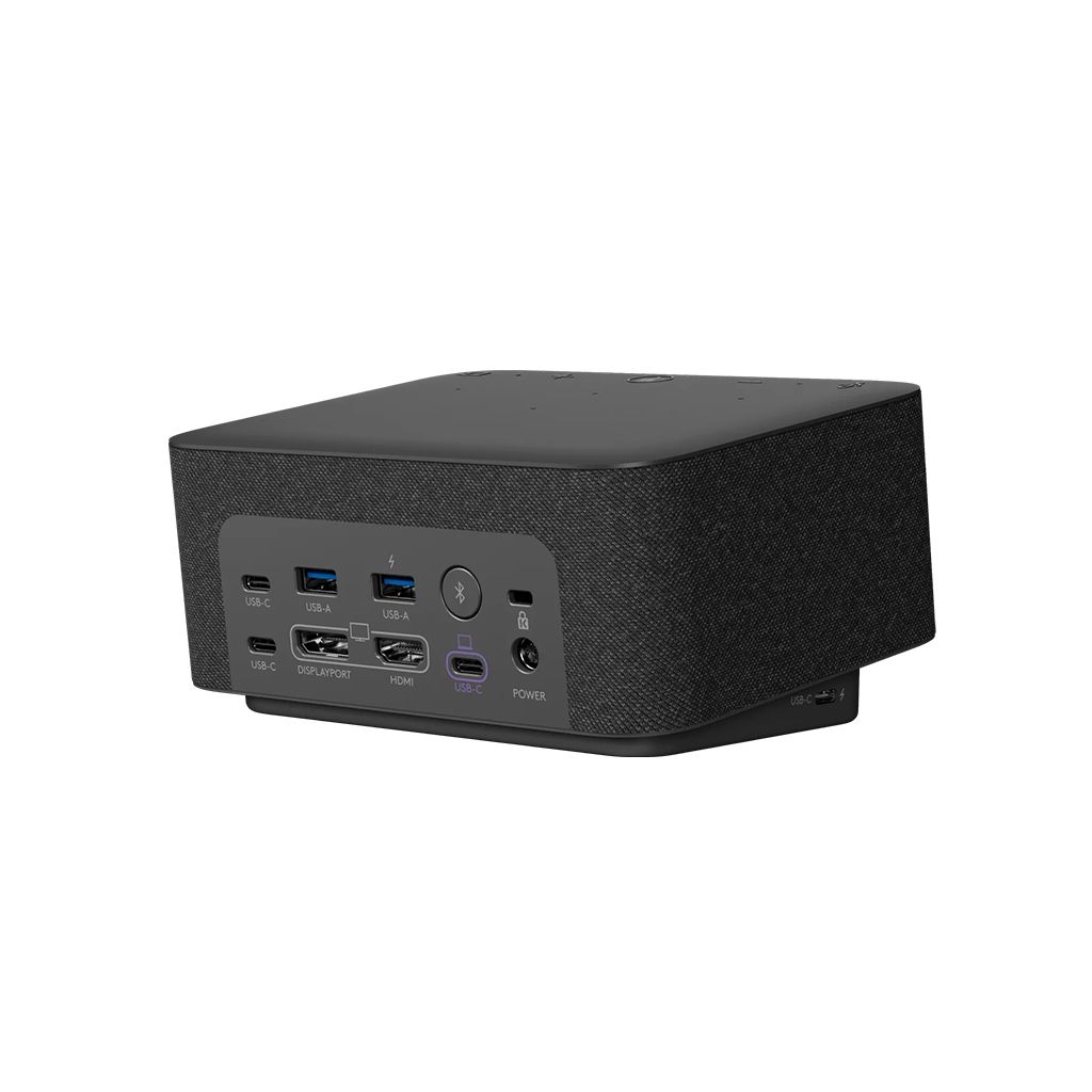 LOGITECH Priključna postaja USB-C z zvočniki Logi Dock, 3xUSB-C, 2xUSB-A, DP, HDMI, grafitna