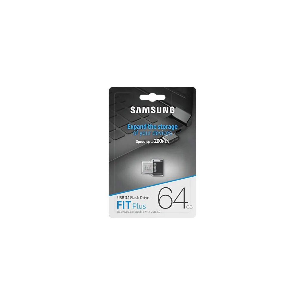 SAMSUNG USB ključek FIT Plus, 64GB, USB 3.1, 300 MB/s, siv