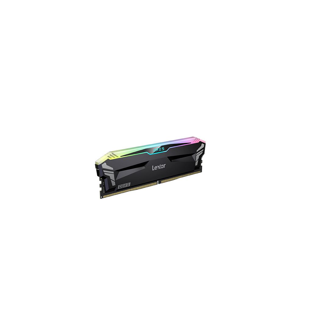 LEXAR RAM DDR5 32GB Kit (2x 16) PC5-54400 6800MT/s CL34 1.4V, XMP, Lexar ARES RGB, črn