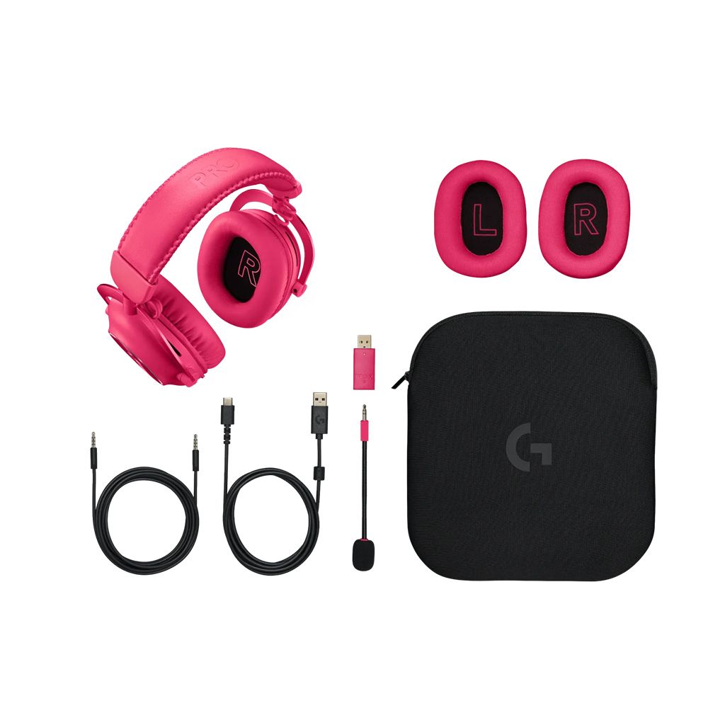 LOGITECH Slušalke G PRO X 2 LIGHTSPEED Wireless Gaming, roza