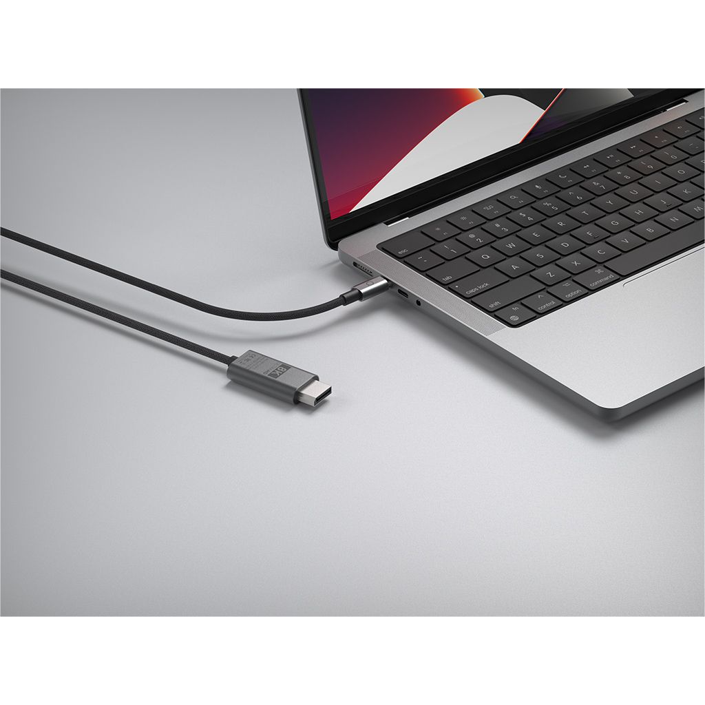 LINQ kabel USB-C v DisplayPort 1.4, M/M, PRO, 8K 60Hz, HDR, 2m, pleten