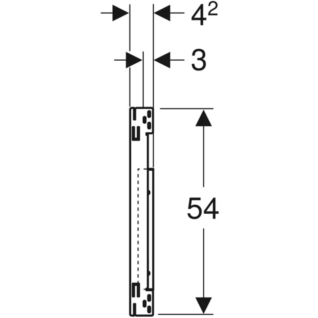 GEBERIT pritrdilna plošča Duofix za umivalnike (111.951.00.1)