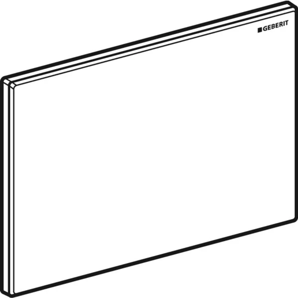 GEBERIT pokrivna plošča Omega: belo steklo (115.082.SI.1)