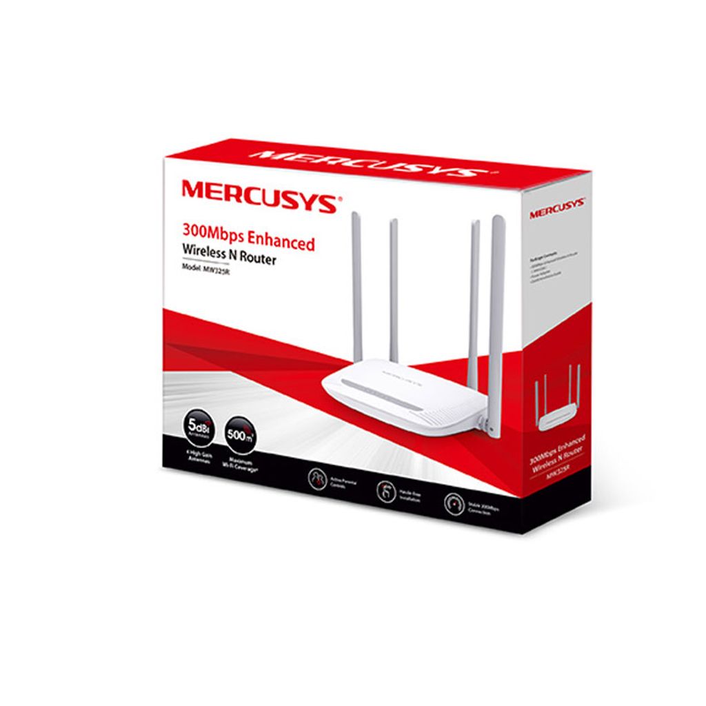 MERCUSYS brezžični usmerjevalnik-router N 300Mbps 4-port (MW325R) 