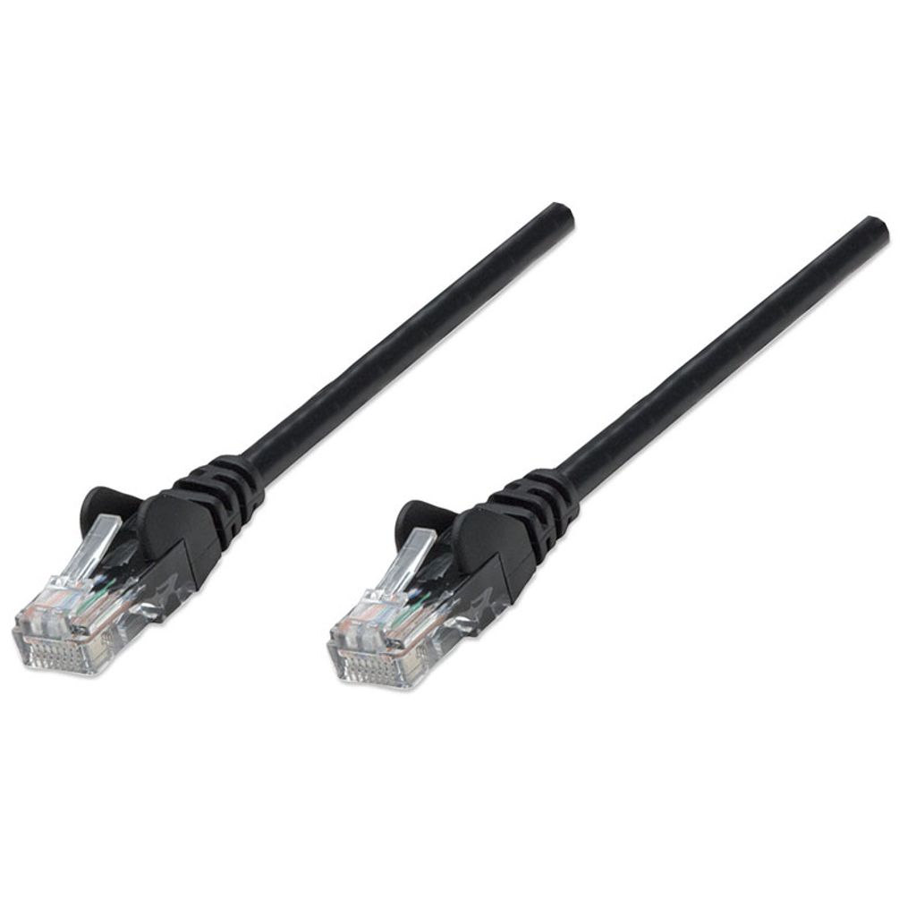 INTELLINET mrežni priključni patch kabel CAT5e UTP 0,5m črn 