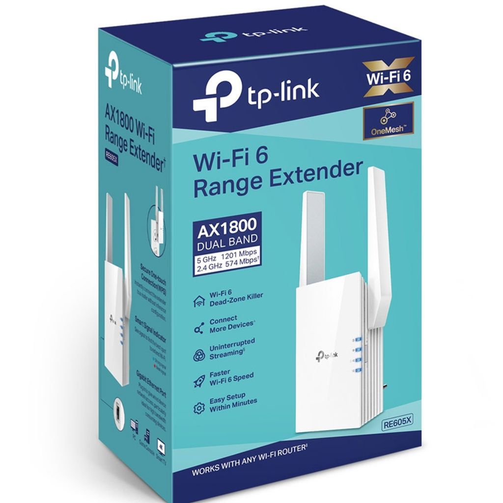 TP-LINK Dual Band WiFi ojačevalec extender RE605X AX1800