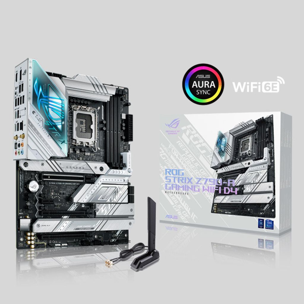 ASUS ROG gaming osnovna plošča STRIX Z790-A GAMING WIFI LGA1700 (13.gen) D4 ATX DDR4 RGB