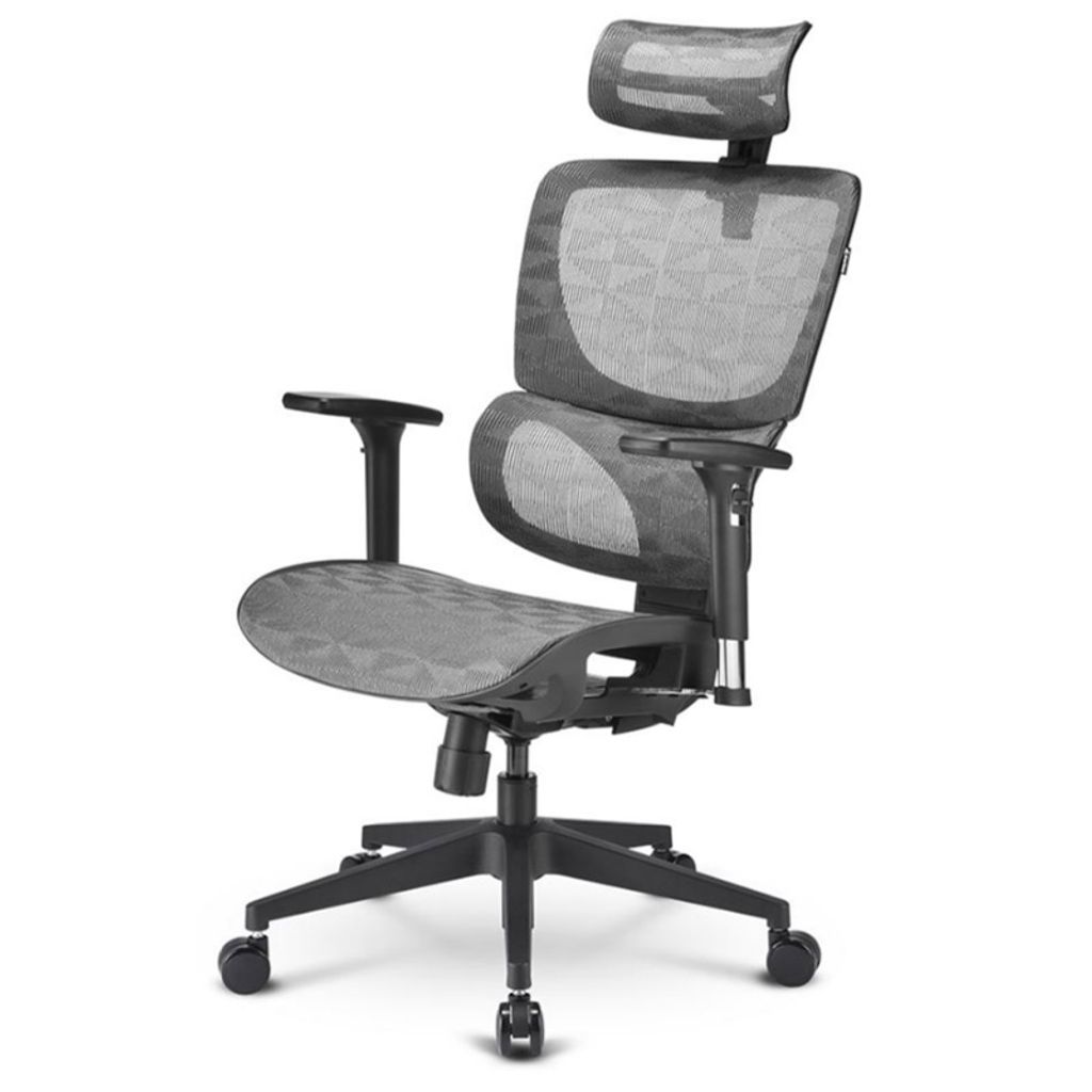 SHARKOON OfficePal C30M Fabric nagib/višina siv stol