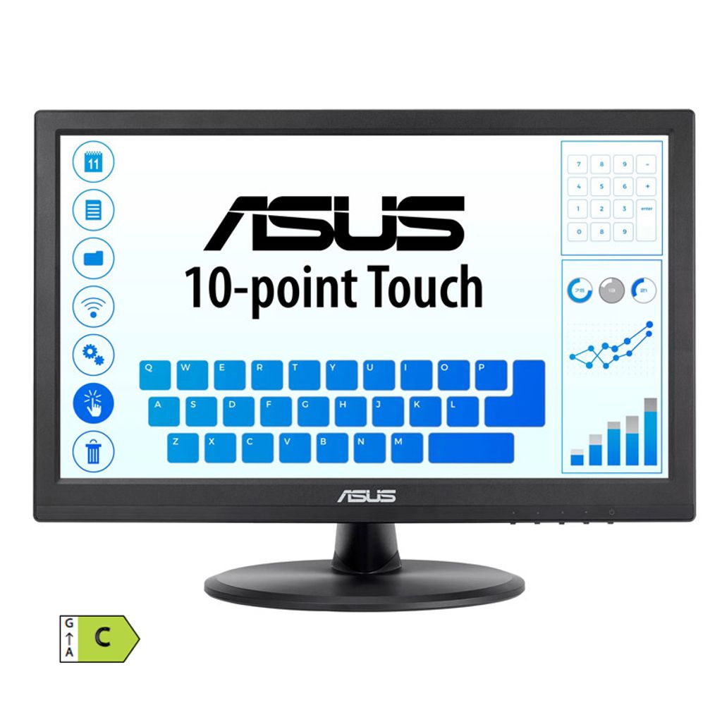 ASUS VT168HR 40,64cm (16") 40,64cm WXGA TN LED HDMI/VGA PCAP na dotik informacijski / interaktivni monitor