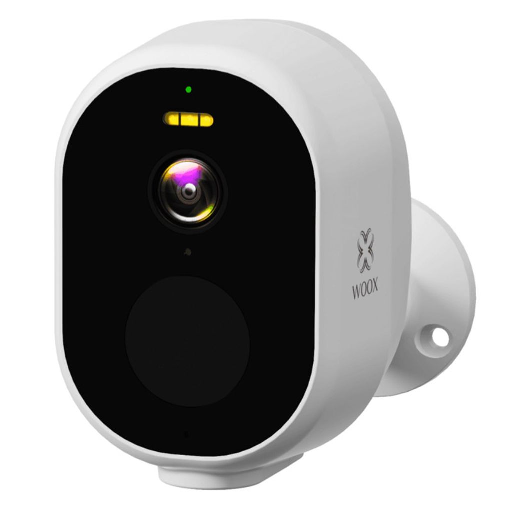 WOOX R4252 Smart WiFi FHD 1080p zunanja brezžična baterijska solarni panel bela nadzorna kamera