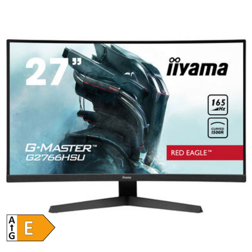 IIYAMA RED EAGLE G-MASTER G2766HSU-B1 68,5cm (27") VA LED LCD 165Hz 1500R DP/HDMI/USB FreeSync Premium zvočniki ukrivljen gaming monitor