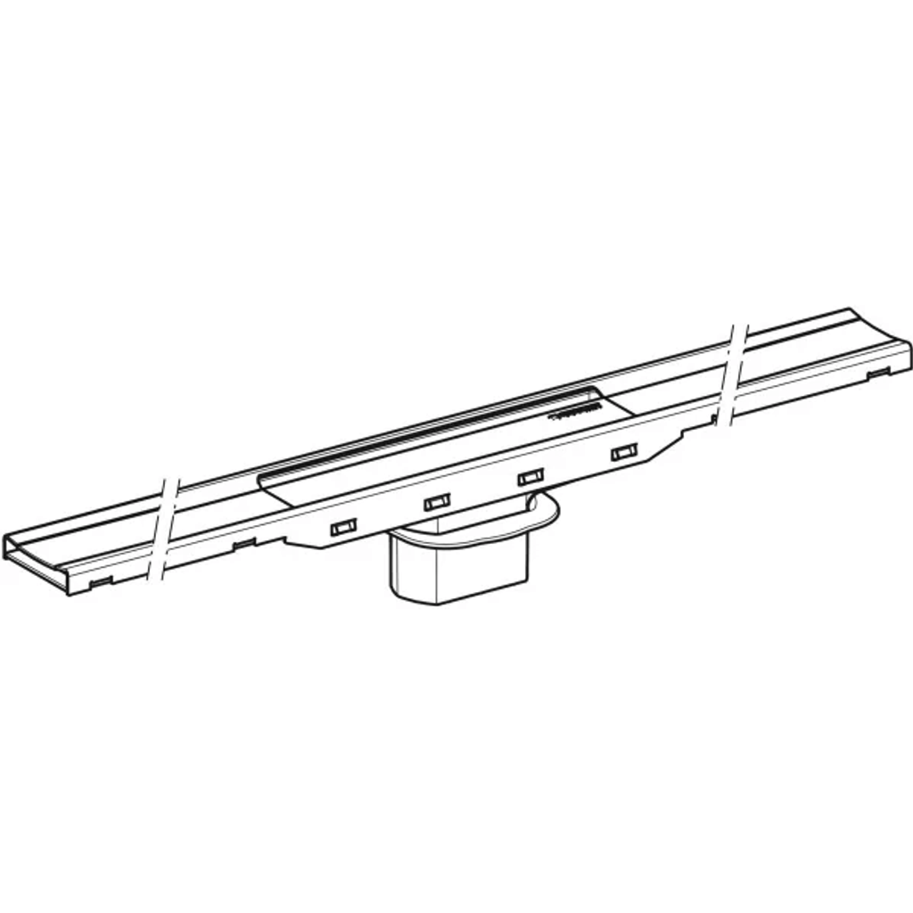 GEBERIT pršna kanaleta CleanLine80: širina 30-130cm, nerjaveče jeklo (154.441.KS.1)