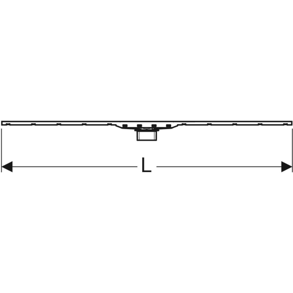 GEBERIT pršna kanaleta CleanLine80: širina 30-130cm, nerjaveče jeklo (154.441.KS.1)