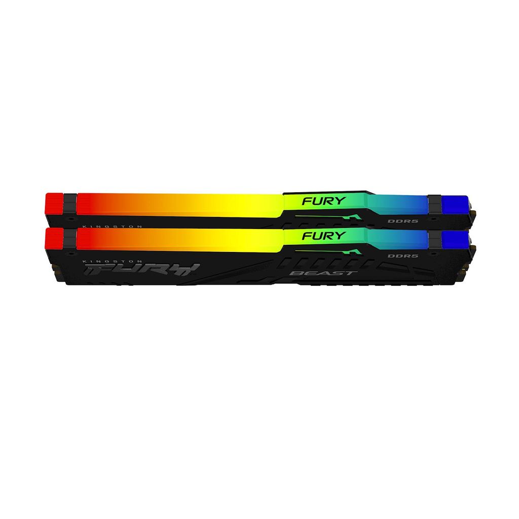 KINGSTON RAM DDR5 32GB 6000 FURY Beast RGB, kit 2x16GB, CL40, DIMM