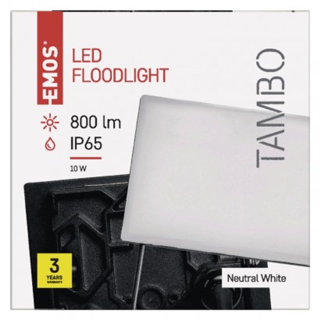 EMOS LED reflektor TAMBO 10W, nevtralna bela ZS2511