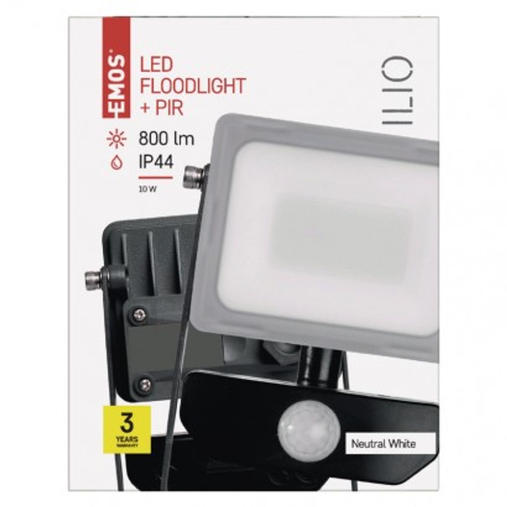 EMOS LED reflektor ILIO s senzorjem 10W ZS2910