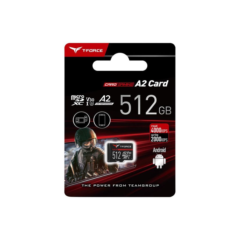 TEAMGROUP spominska kartica Gaming A2 MicroSD - 512GB 