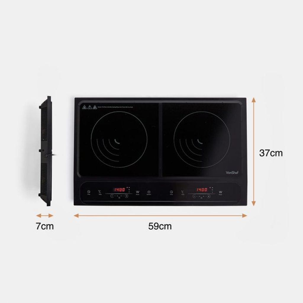 VONSHEF digitalna dvojna indukcijska kuhalna plošča