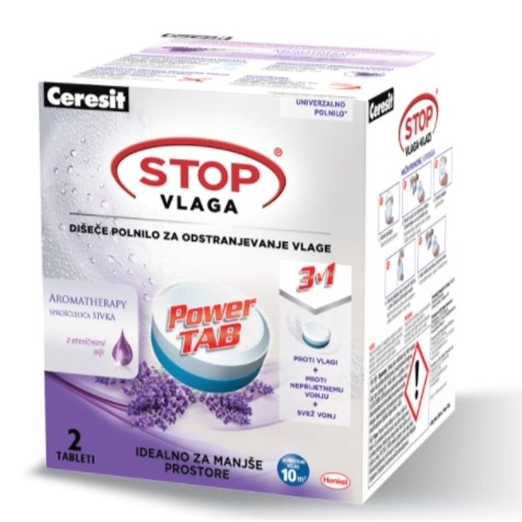 CERESIT Stop vlagi PEARL tablete z vonjem sivke (2 kos)