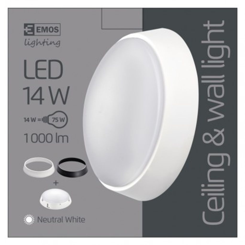 EMOS LED svetilo nadometno, Exclusive, okroglo, 14W, nevtralna bela ZM3230