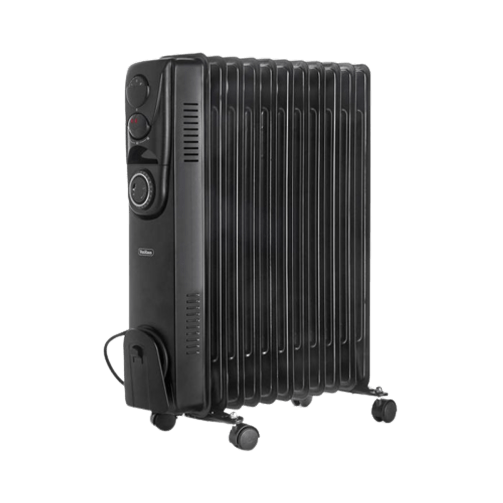 VONHAUS oljni radiator 11 reber 2500W črn 2500645 
