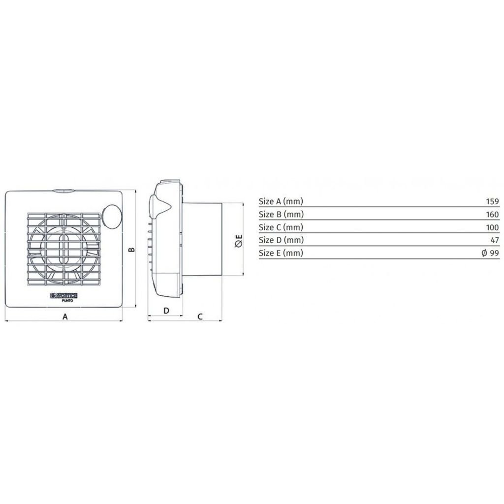 VORTICE kopalniški aksialni ventilator PUNTO M 100/4 (11201)