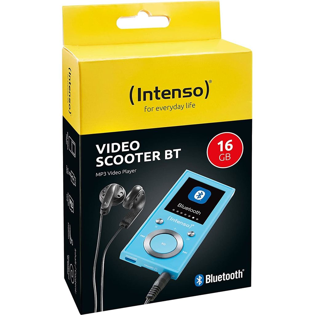 INTENSO MP3 predvajalnik Video Scooter BT 16GB - moder