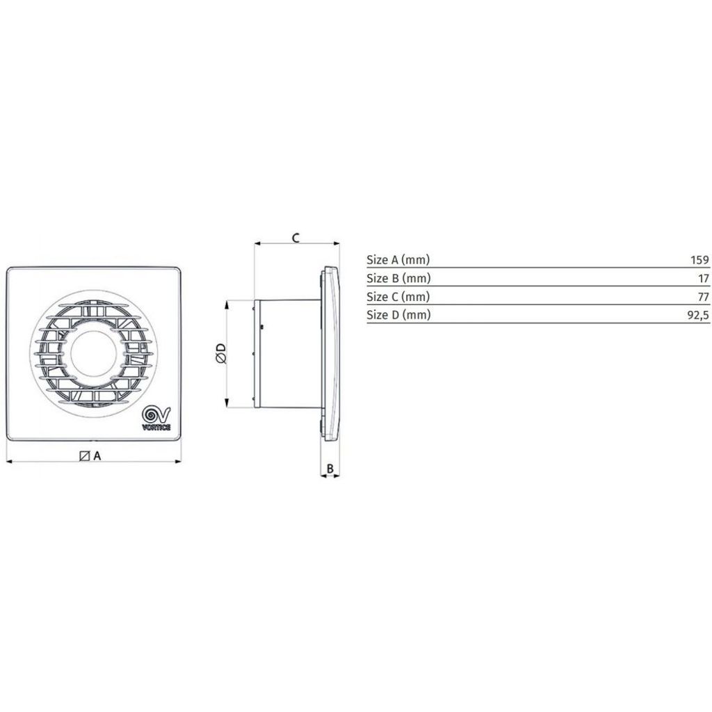VORTICE kopalniški aksialni ventilator PUNTO FILO MF 90/3,5 (11122)