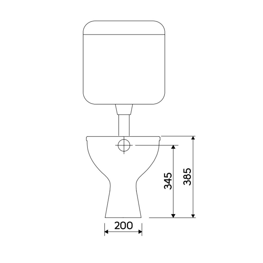 KOLO IDOL talna WC školjka s talnim odtokom M13001000 (brez WC deske)