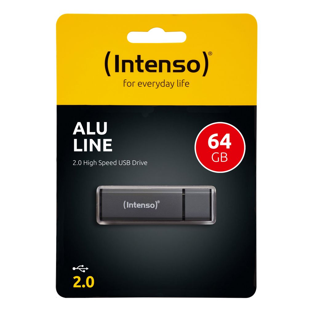 INTENSO spominski ključek  64GB Alu Line - Antracit