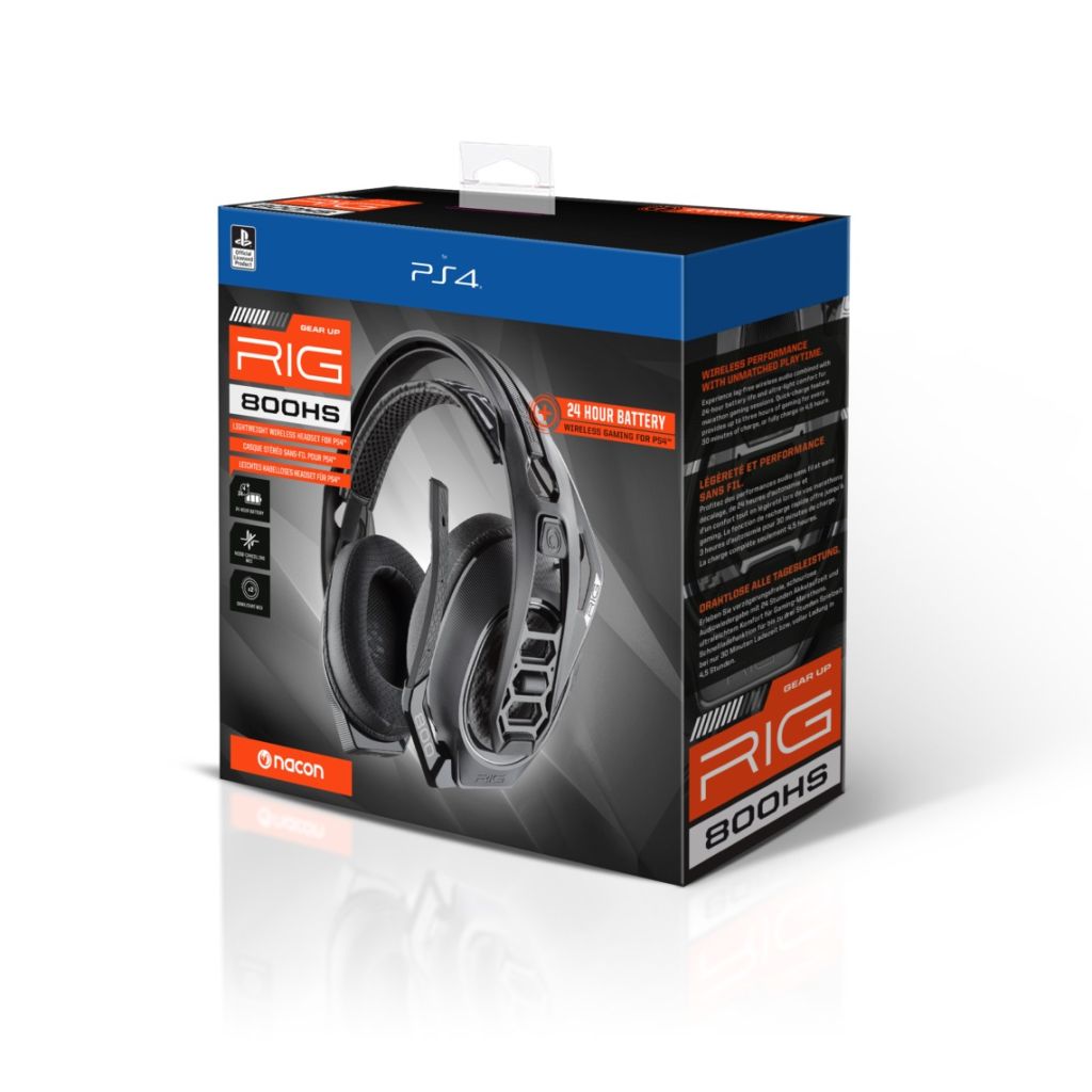 Nacon | RIG 800HS PS4 V2 brezžične gaming stereo slušalke za PS4/PS5