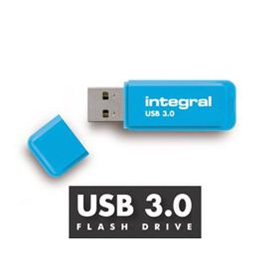 INTEGRAL spominski ključek 16GB USB3.0 NEON - moder 