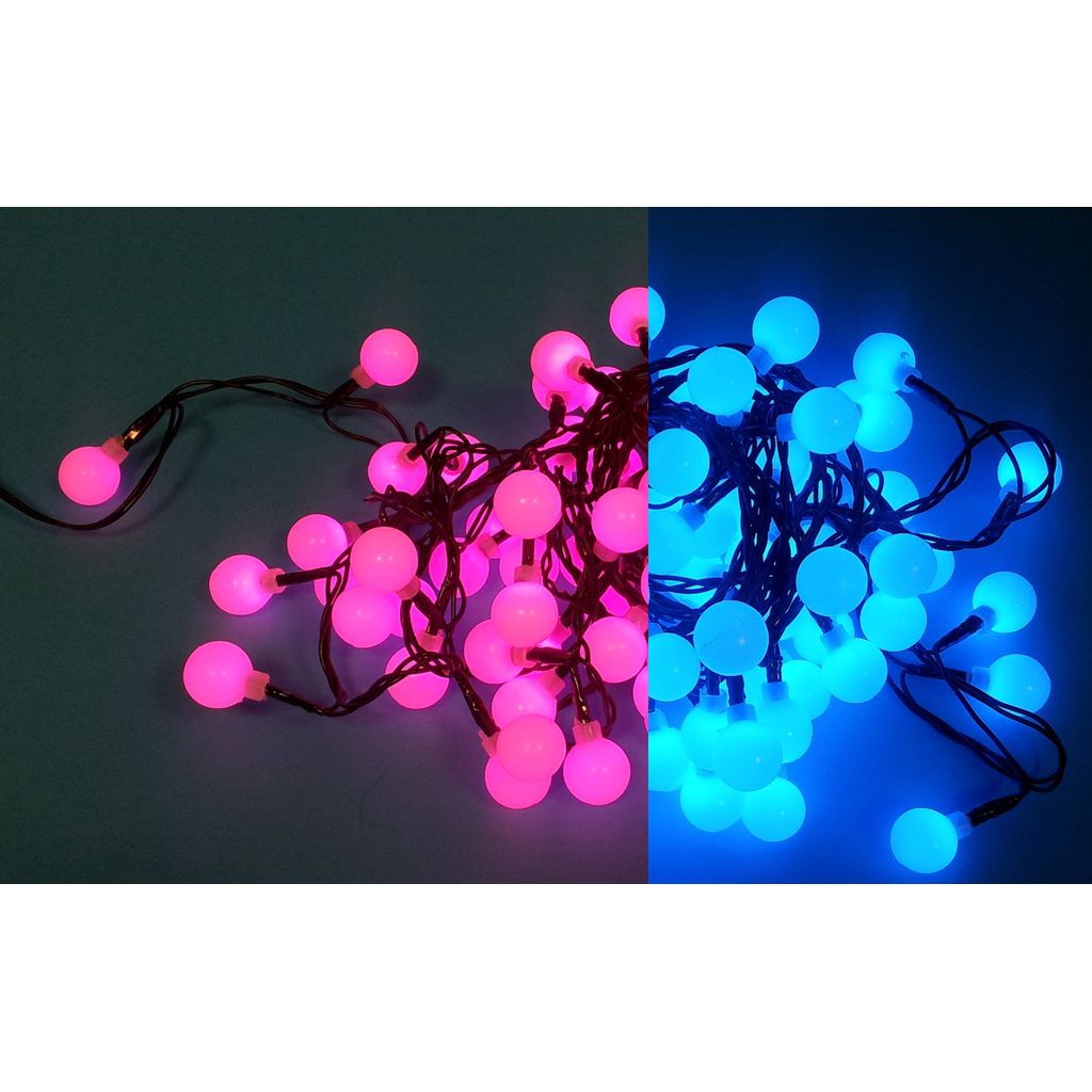 UNICOM 80 LED razsvetljava - kroglice, 7,9m, multicolor, zunanja in notranja
