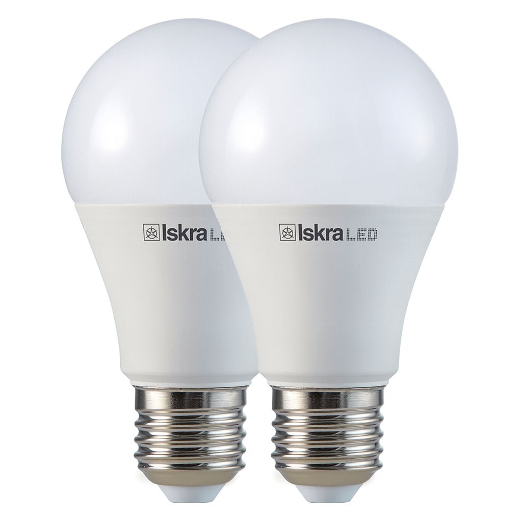 ISKRA LED žarnica A60 E27 12W 4100K 2-pack