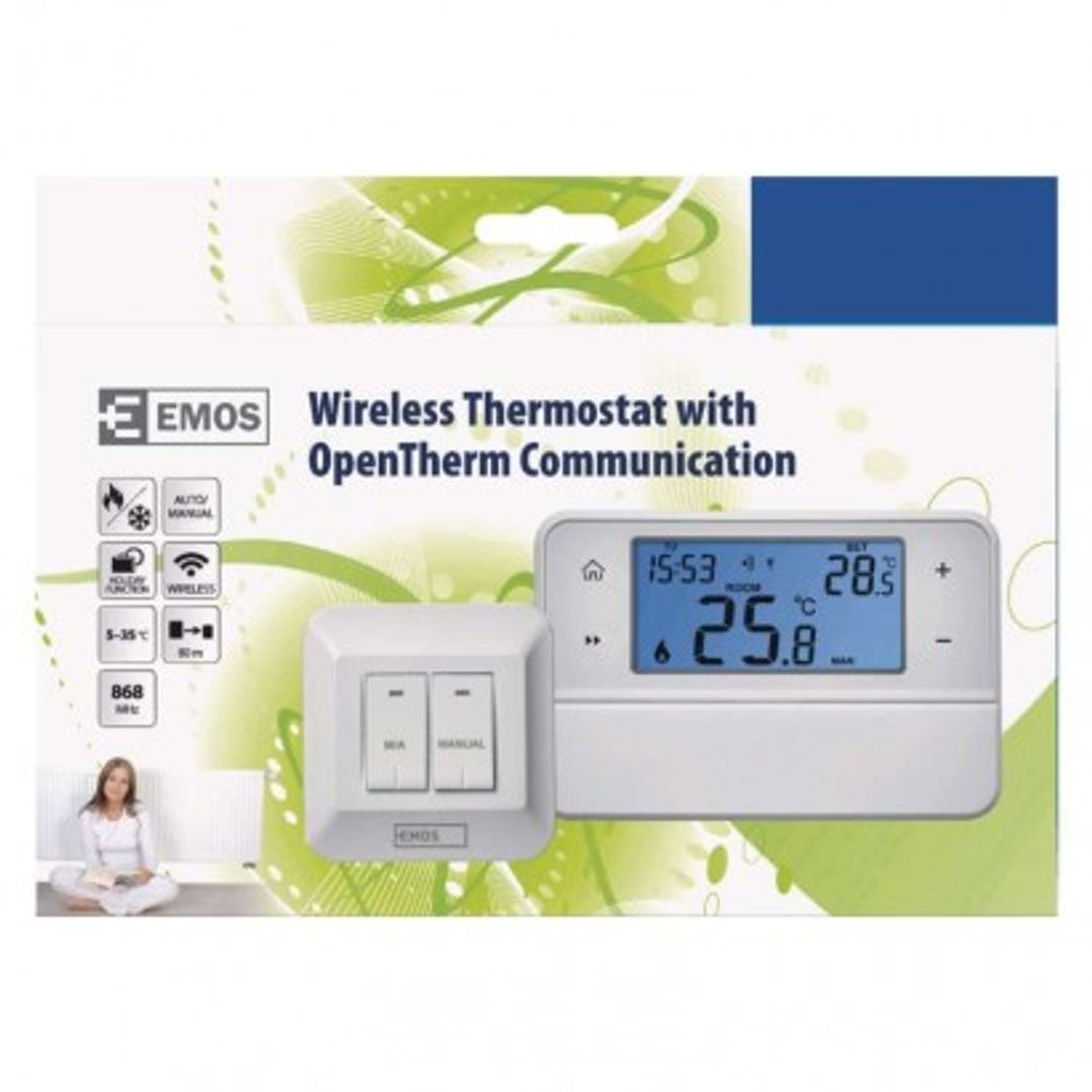 EMOS brezžični termostat OpenTherm P5616OT 