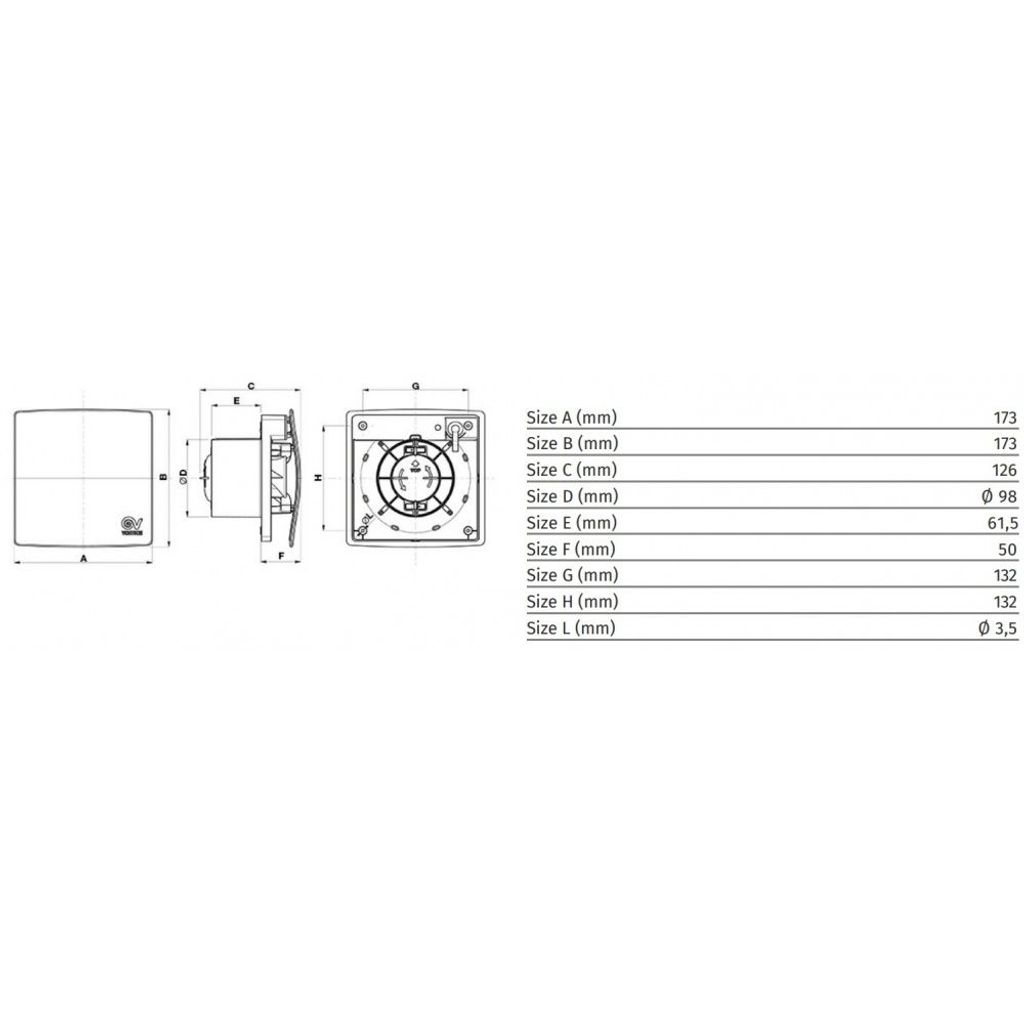 VORTICE kopalniški aksialni ventilator PUNTO EVO FLEXO MEX 100/4 LL 1S (11313)