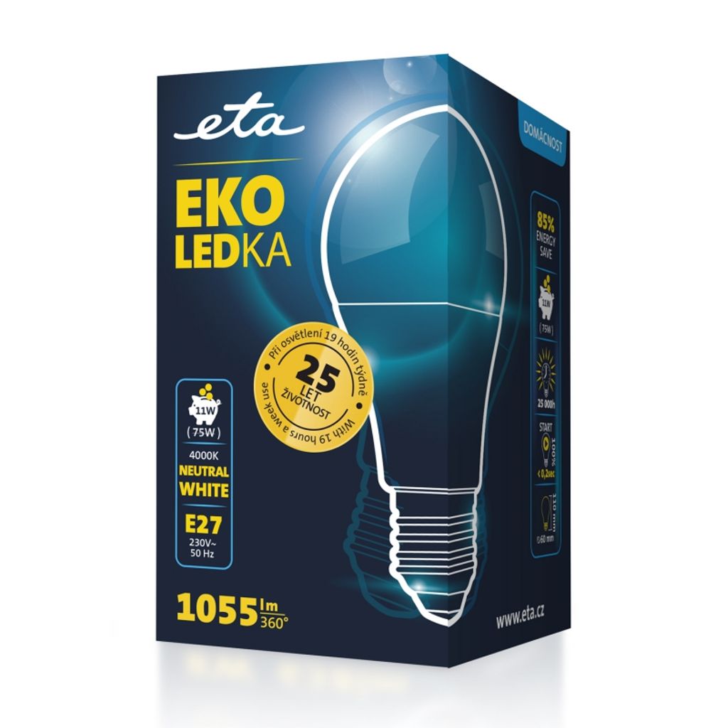 ETA LED žarnica 11W E27 [nevtralno bela, 4000K, 1055lm]