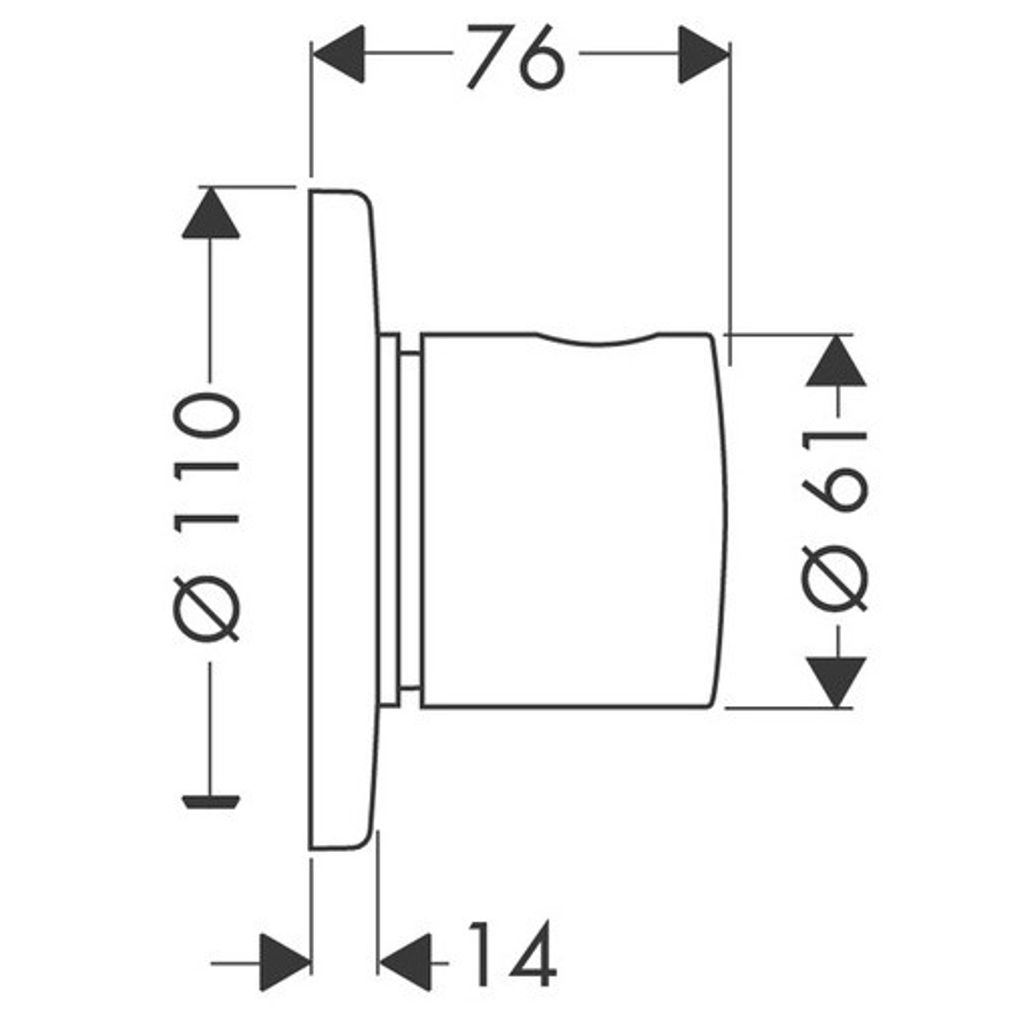 HANSGROHE preklopnik za 3 ali 4 - potni podometni mešalni ventil (15932000)