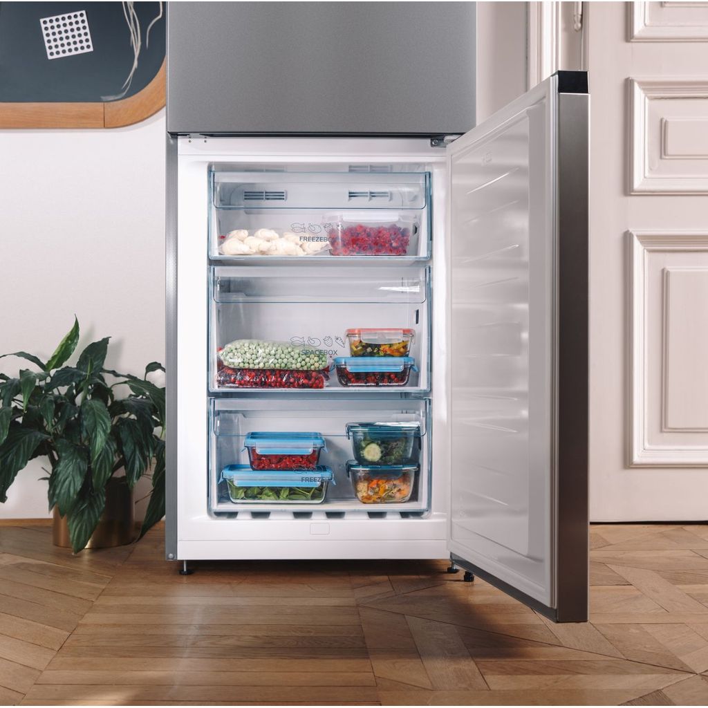 GORENJE hladilnik z zamrzovalnikom spodaj NRK6191EXL4
