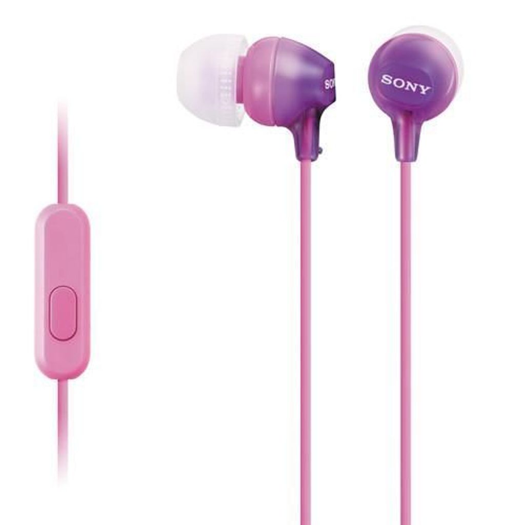 SONY slušalke z mikrofonom EX15AP - roza