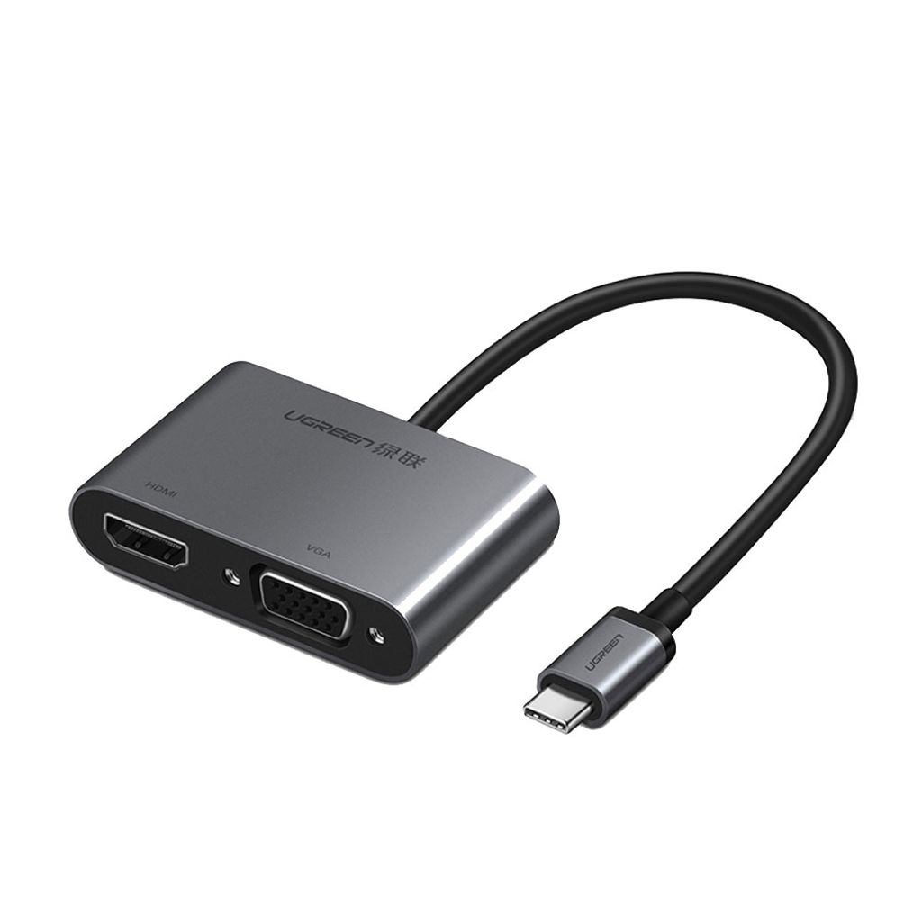 UGREEN adater USB-C na HDMI in VGA + PD