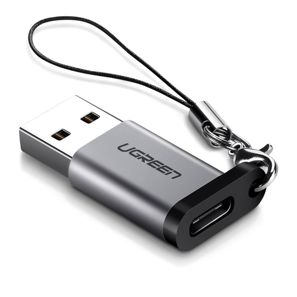UGREEN adapter USB 3.0-A na USB-C - siv