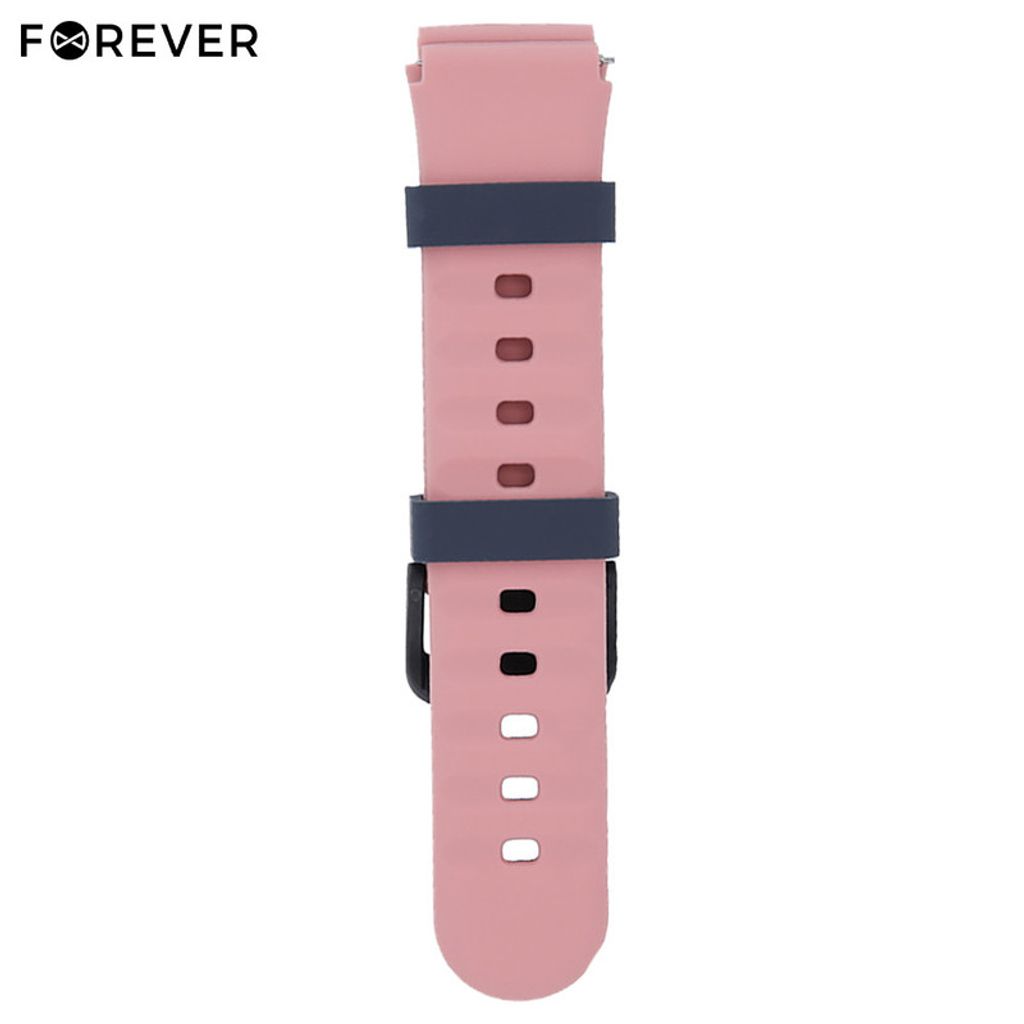 FOREVER Pašček silikonski za pametne ure, primeren za KW-500, roza (pink)