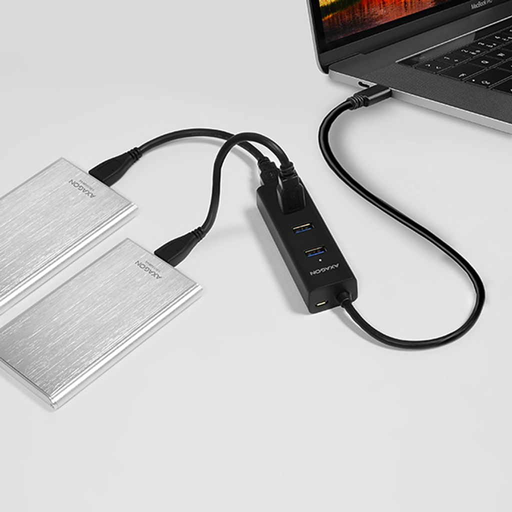 AXAGON USB-C 3.2 razdelilnik, 4-vhodi HUE-S2C
