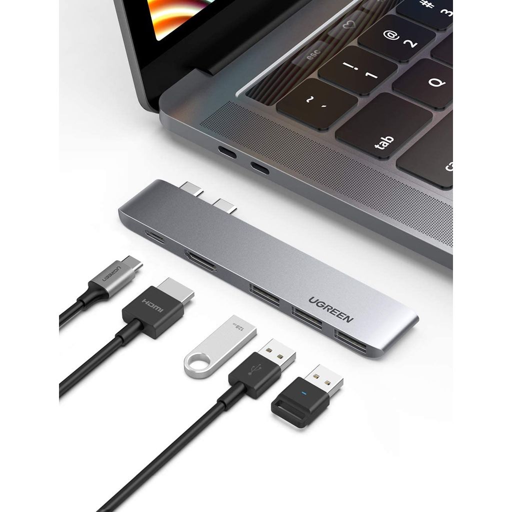 UGREEN razdelilnik USB-C za MacBook (HDMI, USB-C, 2x USB 3.0)