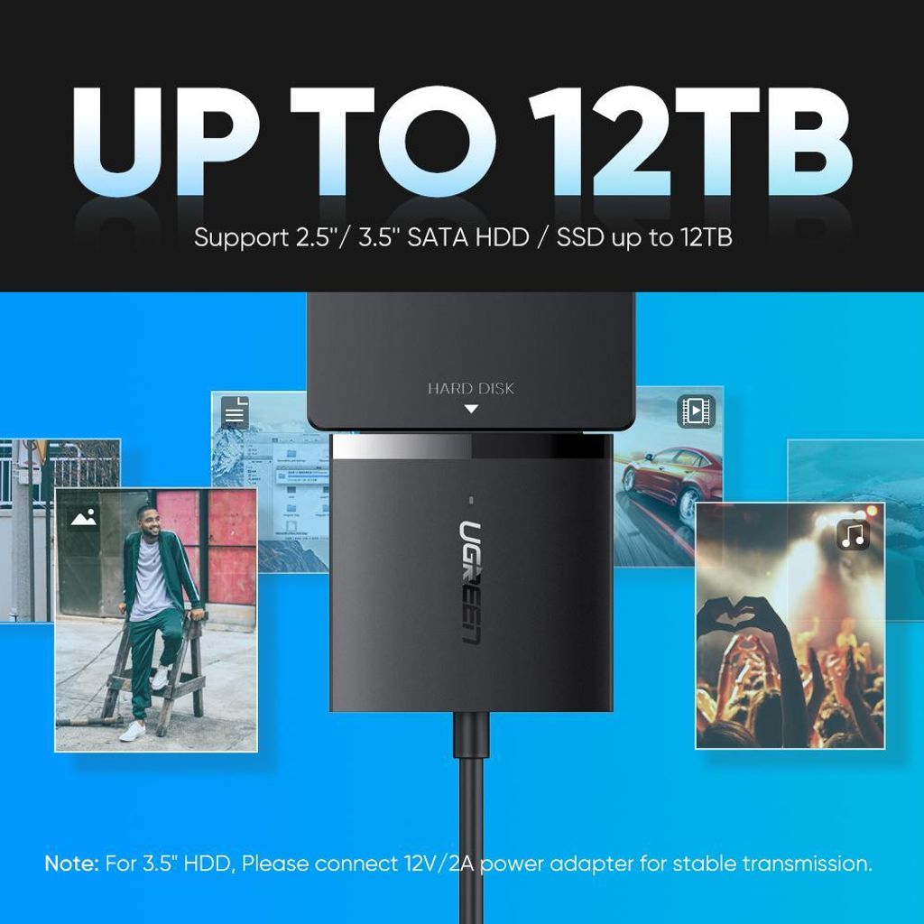 UGREEN USB 3.0 na SATA Adapter za trdi disk