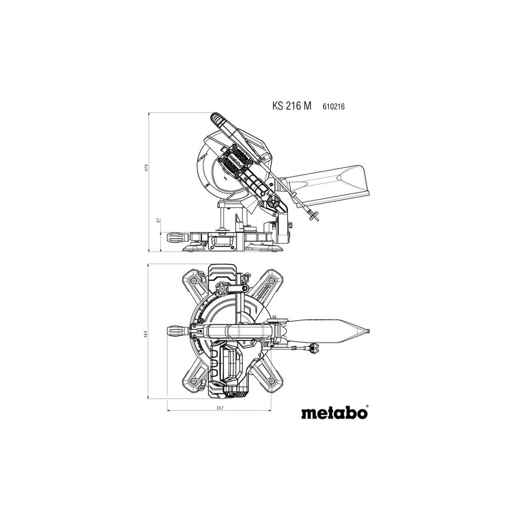 METABO zajeralna žaga KS 216 M novo (610216000)